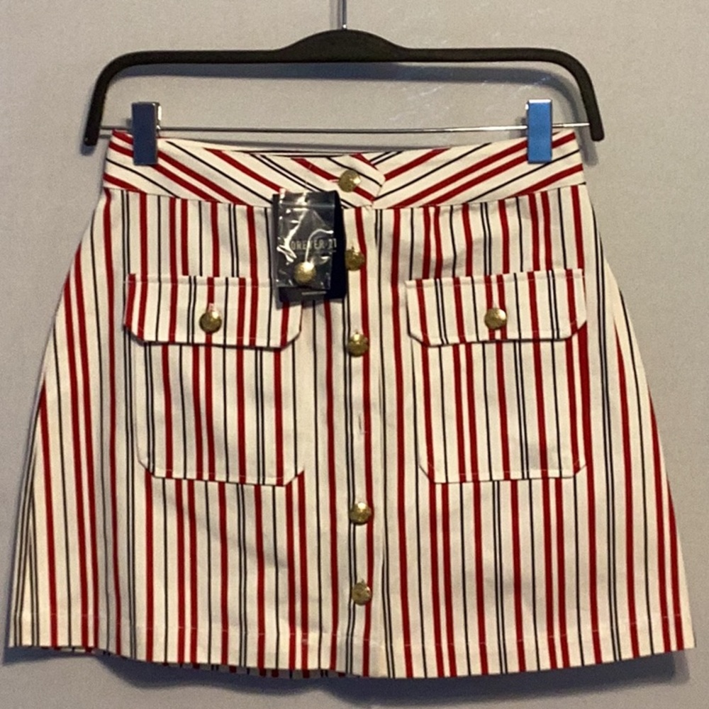 Forever 21 striped mini skirt size small